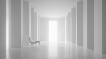 Leinwandbilder - A clean, white ad with a striking central image and minimal text, illustrating the effectiveness of white space in advertising.