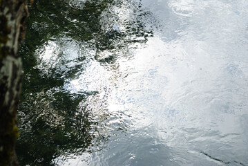 Abstract and clean water surface with ripples background