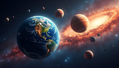 earth in space
