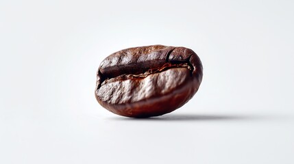 Wall Mural - Roasted coffee bean isolated on white : Generative AI