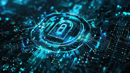 Poster - Imagine a logo for a high-tech cybersecurity firm.