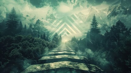 Poster - imagine a series of arrows that form a pathway.