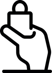 Poster - Hand holding a shopping bag, representing the concept of retail therapy and consumerism