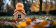 © BG_Illustrations - Cozy Home Prepared for Winter Amidst Autumn Leaves