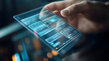 Poster - Transparent Digital Wallet Showcasing Detailed Transaction History for Financial Transparency
