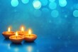© Maryam - Candle light and bokeh background celebrate Indian Holiday Diwali