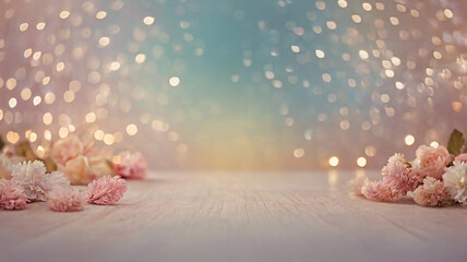 Wall Mural - dreamy bokeh background soft romantic colors