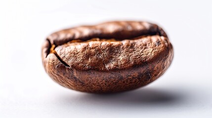 Aufkleber - Roasted coffee bean isolated on white : Generative AI