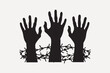 © Rawpixel.com - Hands bound by barbed wire