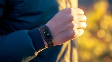 Poster - Real Time Fitness Tracking with an Ergonomic Workout Band Monitor your workout intensity calories burned heart rate and more with a sleek and high tech fitness band