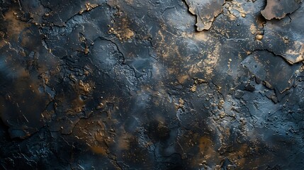 Aufkleber - Dark textured background Rough vintage surface wall paper : Generative AI