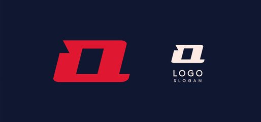 Poster - Wide bold red letter Q, modern dynamic logo for business identity of technological, automotive and sports business. Vector illustration.