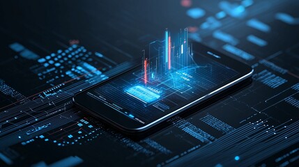Poster - Digital wallet interface with real-time financial analytics, representing smart money management, Wallet real-time analytics, Smart finance management