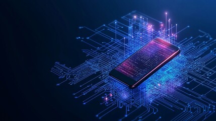 Poster - digital wallet with smart contract integration, showing advanced financial capabilities, wallet smar