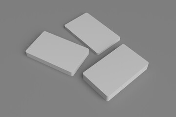Poster - Business card blank. Corporate Stationery, Branding Mock-up. Creative designer desk. Flat lay. Copy space for text
