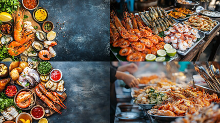 Canvas Print - grilled vegetables on the grill