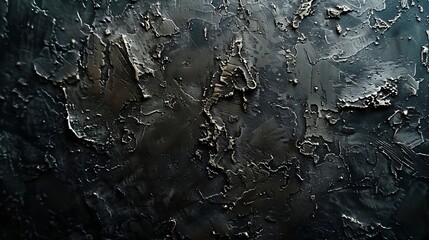 Aufkleber - Dark textured background Rough vintage surface wall paper : Generative AI