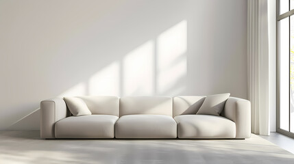 Wall Mural - white sofa in a room