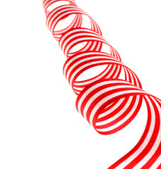 Sticker - One colorful striped ribbon isolated on white