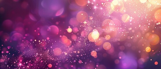 Poster - Background of particles technology in digital cyberspace. Stock image