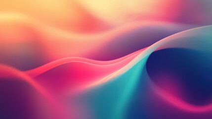 Leinwandbilder - Blurred gradient with multiple colors creating a modern, abstract design 