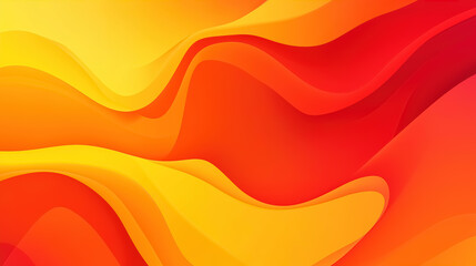 Leinwandbilder - A lively and modern background featuring orange, red, and yellow gradient on an abstract liquid backdrop 