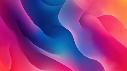 Leinwandbilder - An abstract, multicolored gradient background with a blurred effect, perfect for a landing page or website template design 