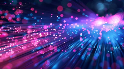 Poster - Abstract information flow background with speed lines: perfect for designing tech concepts and projects
