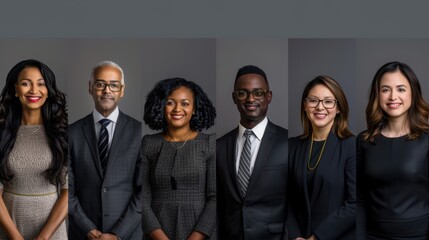 Canvas Print - The diverse corporate team