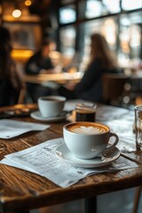 Aufkleber - Discussion over coffee