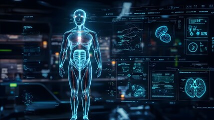 Poster - A Digital Twin for Diagnostic Insights Holographic Interface Empowering Medical Professionals with Detailed 3D Visualization of the Human Body for Enhanced Clinical Analysis and Patient Care