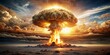 © A.Rod - Explosion of atomic bomb causing devastation and destruction, nuclear bomb, detonation, explosion