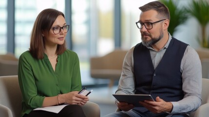 Wall Mural - The Business Meeting Discussion