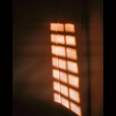 Wall Mural - sunbeams through blinds