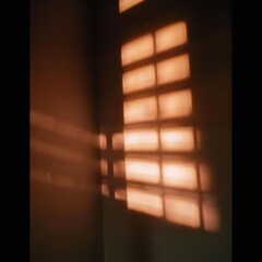Wall Mural - warm light shines through