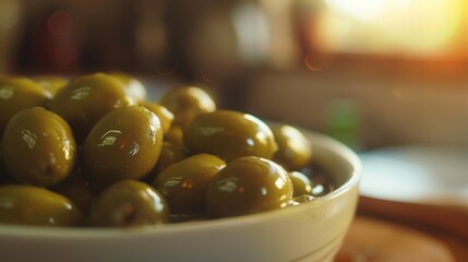 Poster - olives in a bowl