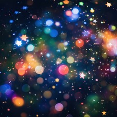 Poster - Colorful bokeh lights