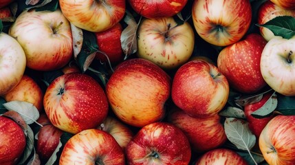 Wall Mural - A pile of apples