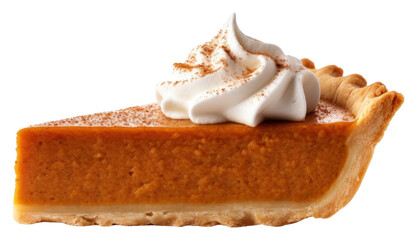 Wall Mural - PNG Pumpkin pie dessert cream food.