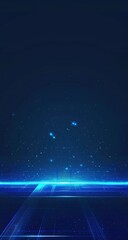 Poster - Abstract blue light