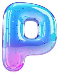 Sticker - PNG Letter P number bubble symbol.