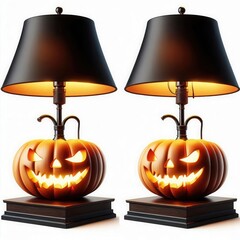 Add a touch of Halloween charm to your space with these whimsical pumpkin lamps. Perfect for festive decor, parties, or seasonal celebrations!