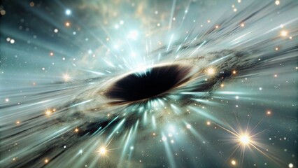 Wall Mural - light drawn into a black hole