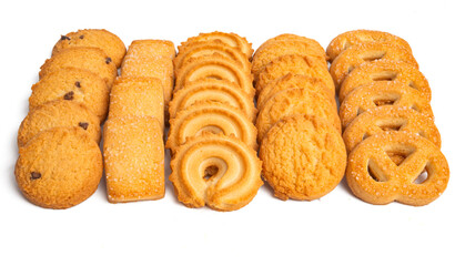 Wall Mural - butter cookies isolated