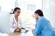 © Chanelle2000/peopleimages.com - Women, doctor and consultation with patient in office with discussion, gynecology checklist or medical advice. People, healthcare and documents for exam results, fertility clinic and surgery planning