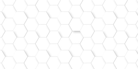 Wall Mural - Abstract White Hexagonal Background. Luxury White Pattern. Vector Illustration. 3D Futuristic abstract honeycomb mosaic white background. geometric mesh cell texture. modern futuristic wallpaper.