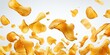 © Nice Seven - Crispy Potato Chips Flying in the Air