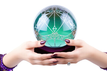 Poster - PNG Hand jewelry holding sphere transparent background