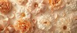 © vxnaghiyev - Lovely flowers against a beige background. with copy space image. Place for adding text or design