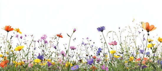 Aufkleber - wildflowers. with copy space image. Place for adding text or design